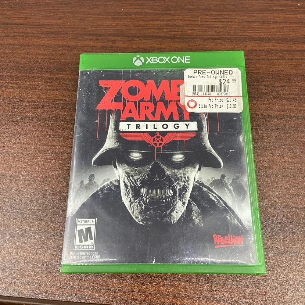 Zombie Army Trilogy (Xbox One, 2015) Cult Horror Shooter Video Game - CIB